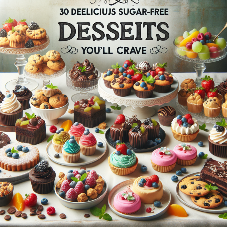 30 Delicious Sugar-Free Desserts You’ll Crave
