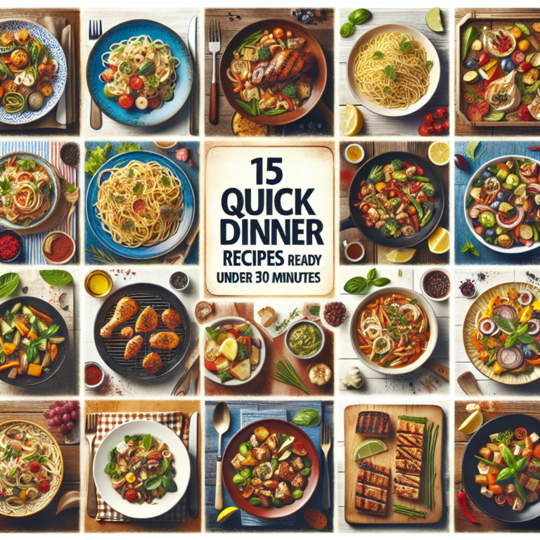 15 Quick Dinner Recipes Ready in Under 30 Minutes
