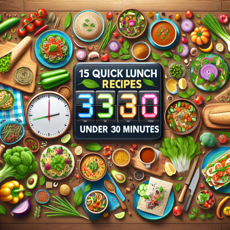 15 Quick Lunch Recipes Under 30 Minutes
