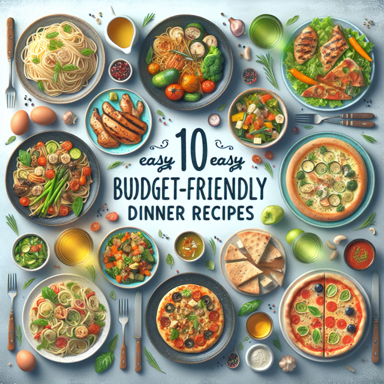 10 Easy Budget-Friendly Dinner Recipes