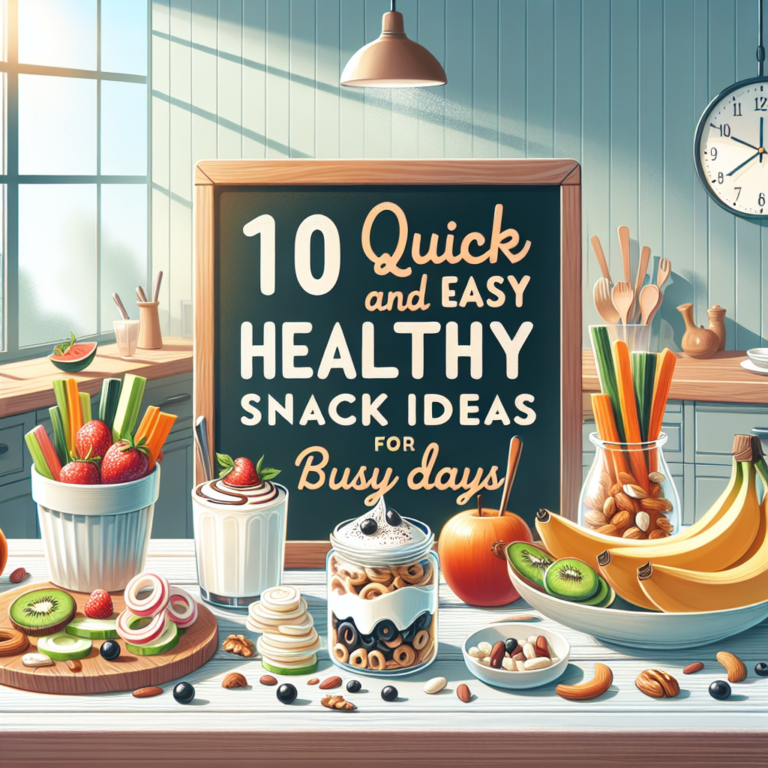 10 Quick and Easy Healthy Snack Ideas for Busy Days