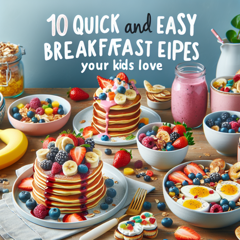 10 Quick and Easy Breakfast Recipes Your Kids Will Love