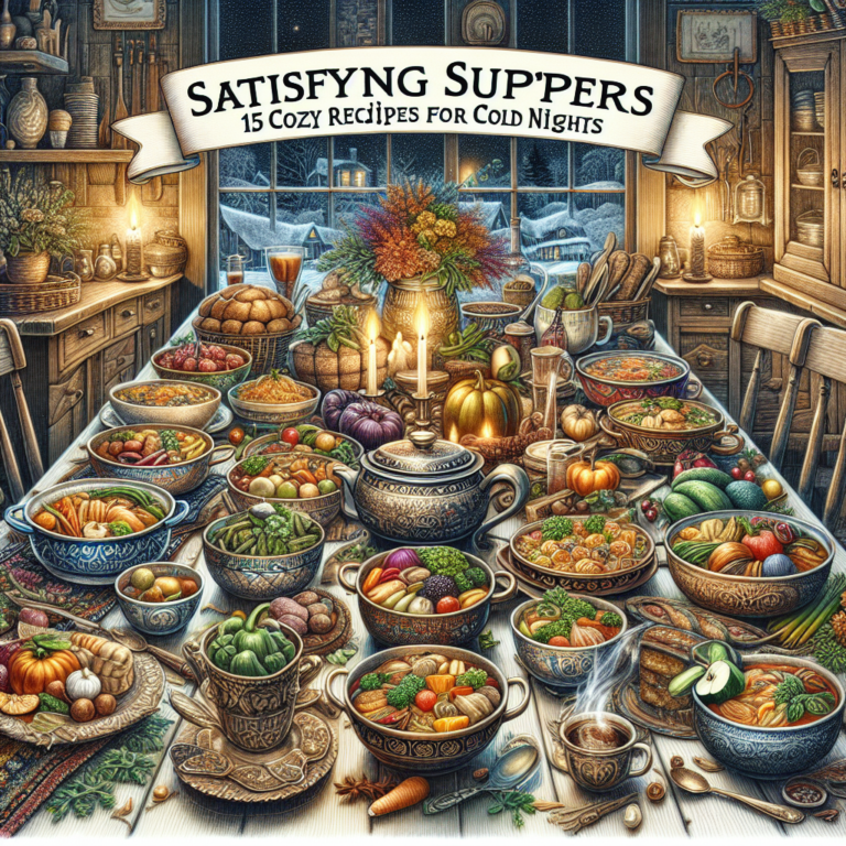 Satisfying Suppers: 15 Cozy Recipes for Cold Nights