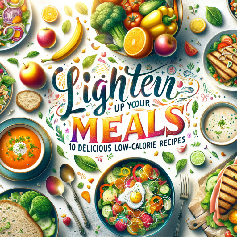 Lighten Up Your Meals: 10 Delicious Low-Calorie Recipes