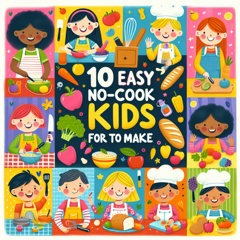 10 Easy No-Cook Recipes for Kids to Make