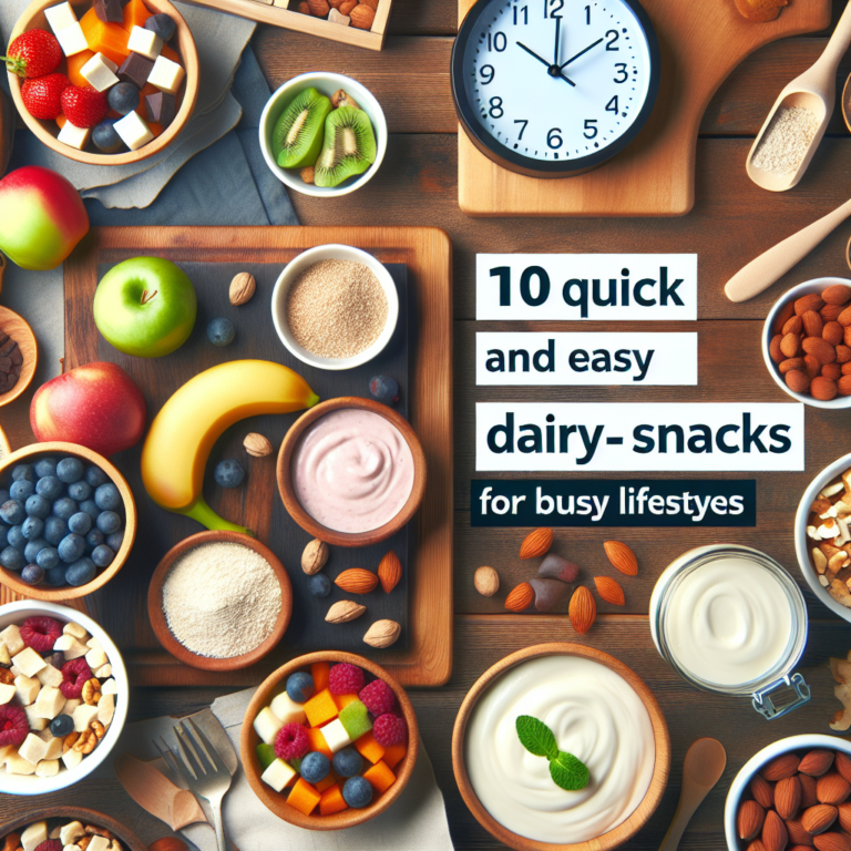 10 Quick and Easy Dairy-Free Snacks for Busy Lifestyles
