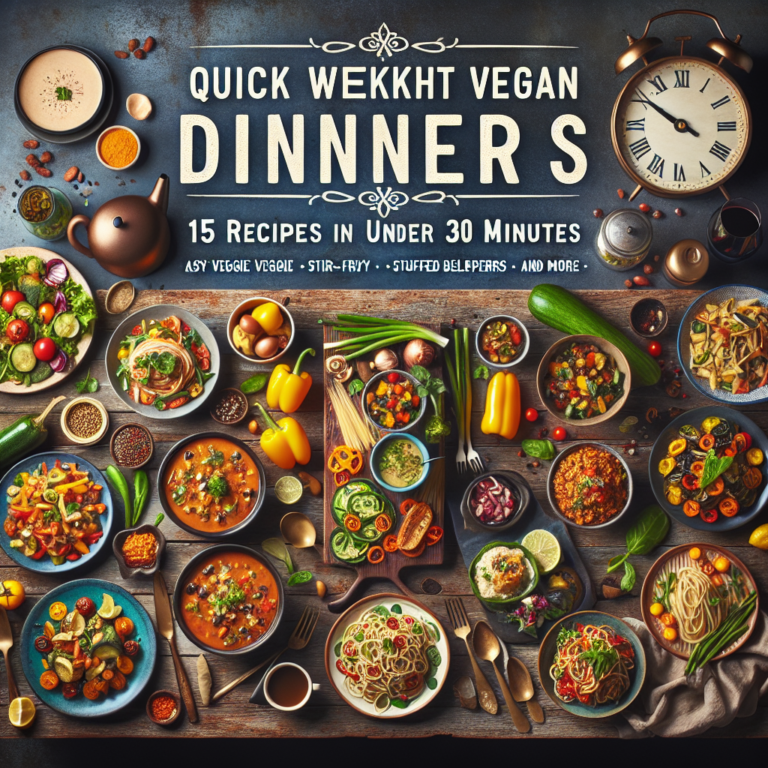 Quick Weeknight Vegan Dinners: 15 Recipes in Under 30 Minutes