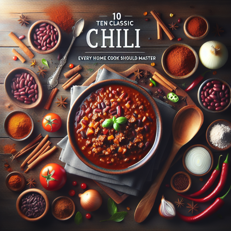 10 Classic Chili Recipes Every Home Cook Should Master