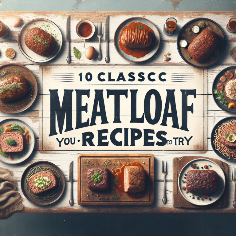 10 Classic Meatloaf Recipes You Need to Try