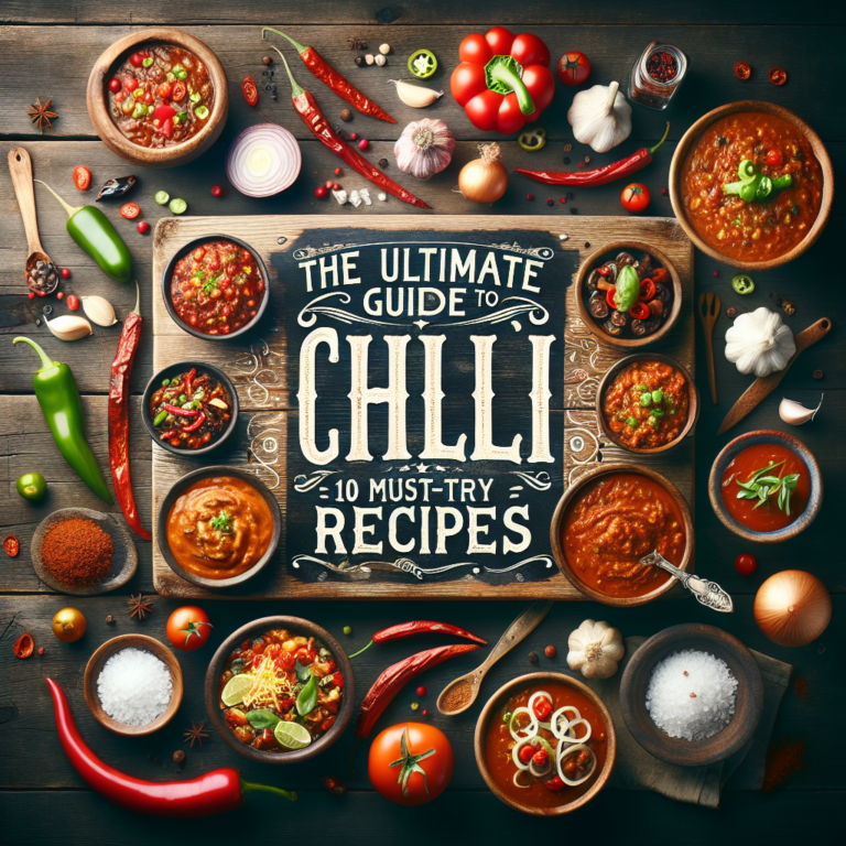 The Ultimate Guide to Chili: 10 Must-Try Recipes