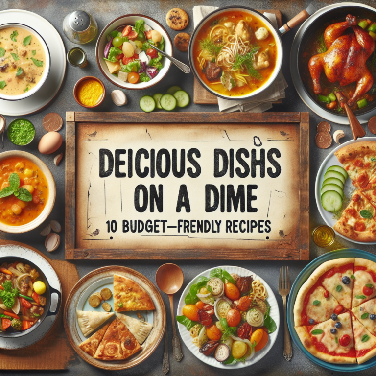 Delicious Dishes on a Dime: 10 Budget-Friendly Recipes