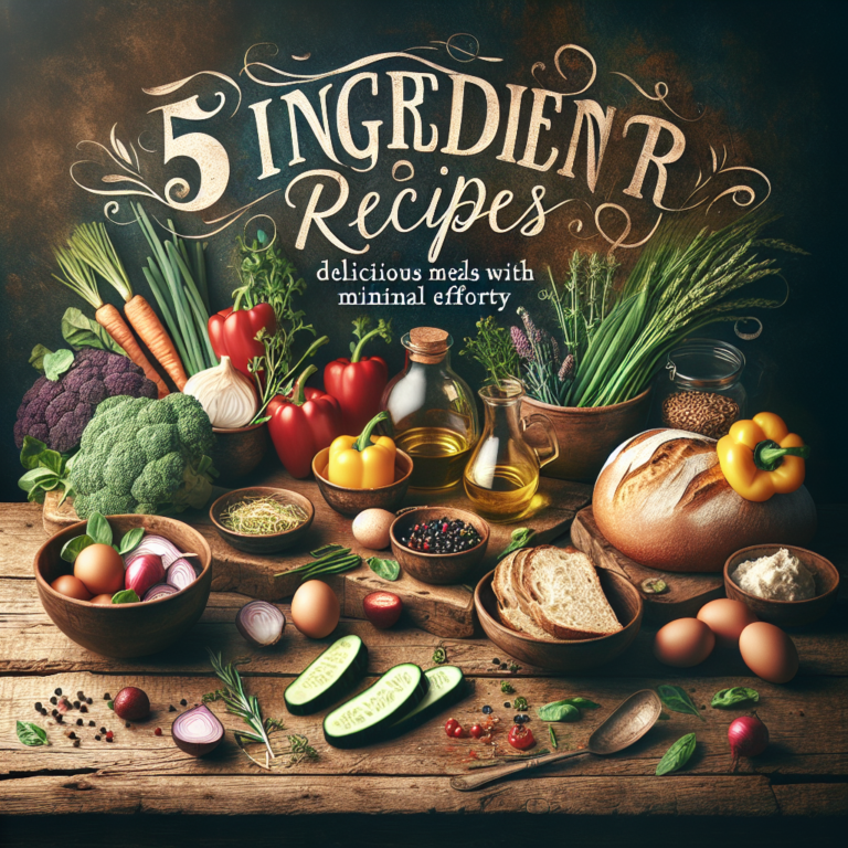 5 Ingredient Recipes: Delicious Meals with Minimal Effort
