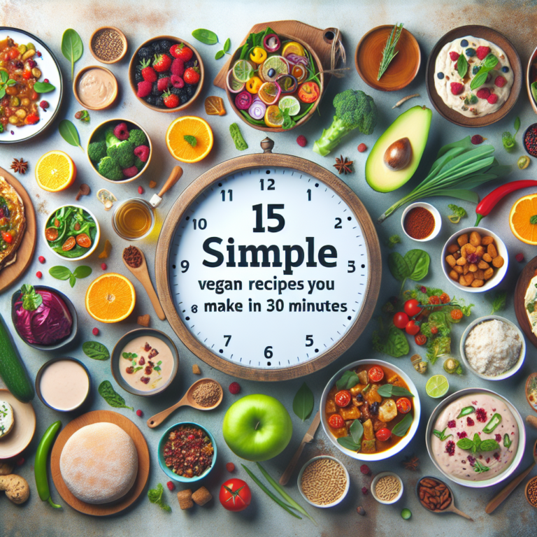 15 Simple Vegan Recipes You Can Make in 30 Minutes