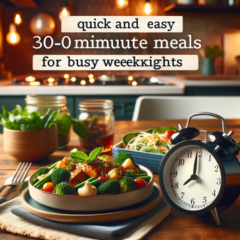 Quick and Easy 30-Minute Meals for Busy Weeknights