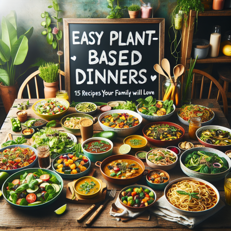 Easy Plant-Based Dinners: 15 Recipes Your Family Will Love
