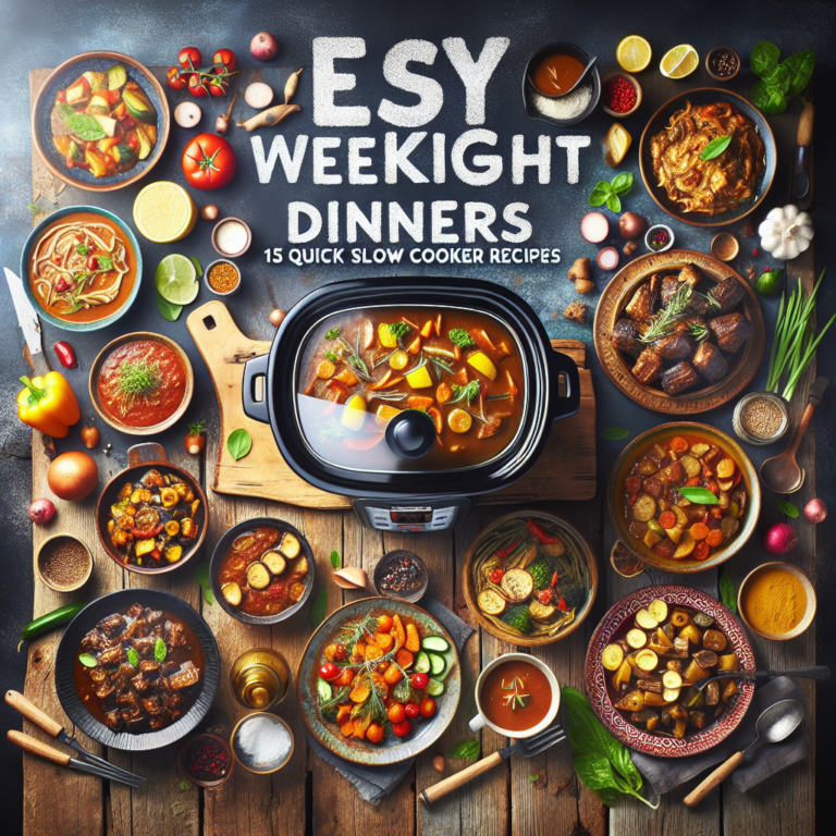 Easy Weeknight Dinners: 15 Quick Slow Cooker Recipes