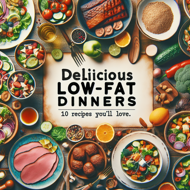 Delicious Low-Fat Dinners: 10 Recipes You’ll Love