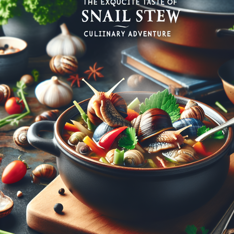 The Exquisite Taste of Snail Stew: A Culinary Adventure